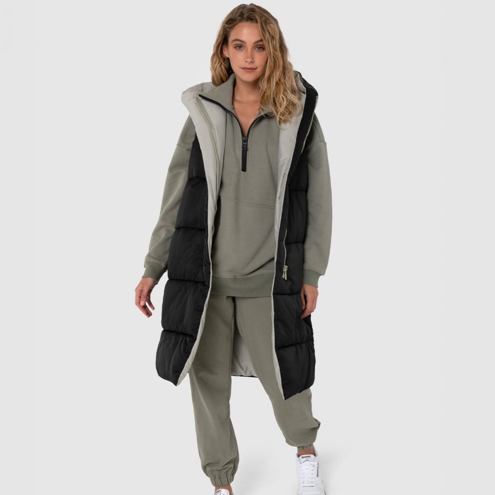 Madison Black Long Puffer Vest